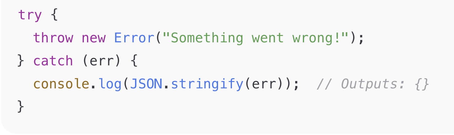 json stringify returns empty object