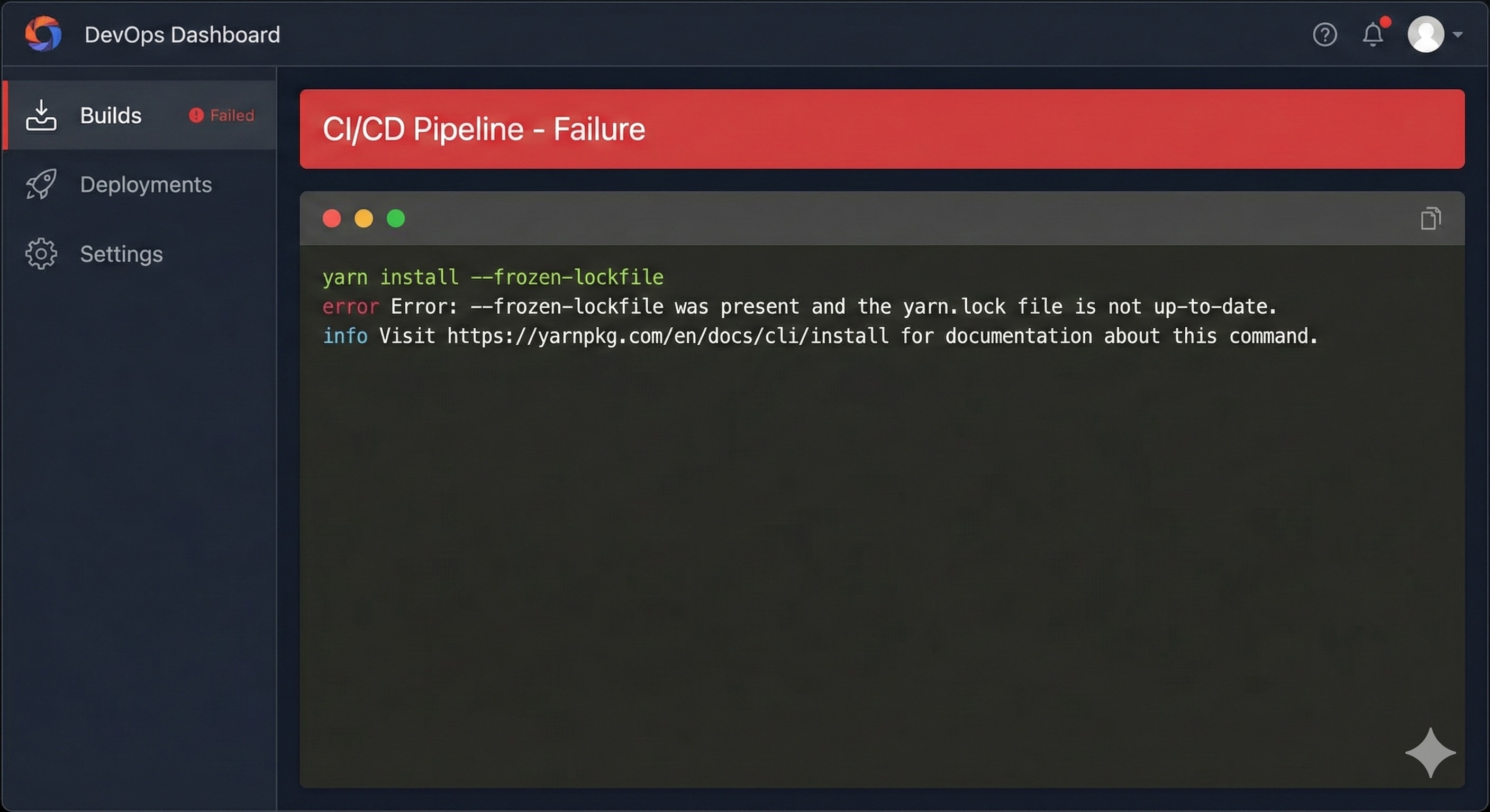 –frozen-lockfile CI Build Error: “Your lockfile needs to be updated…”