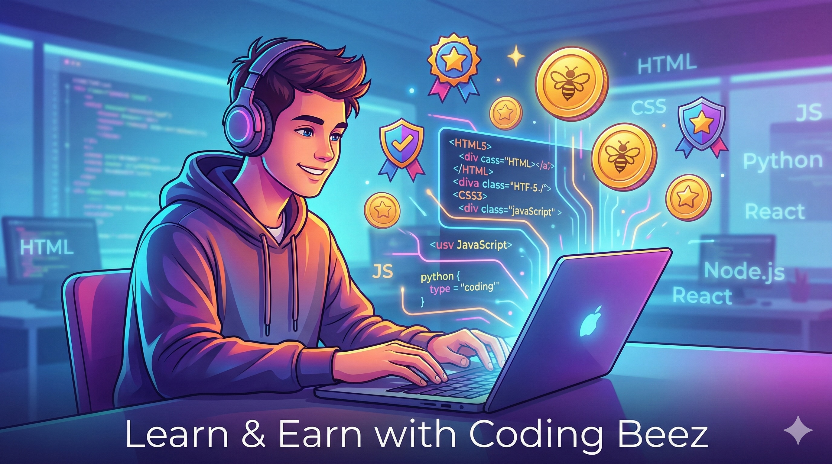 Coding Beez: Learn, Earn & Master Coding Skills Online